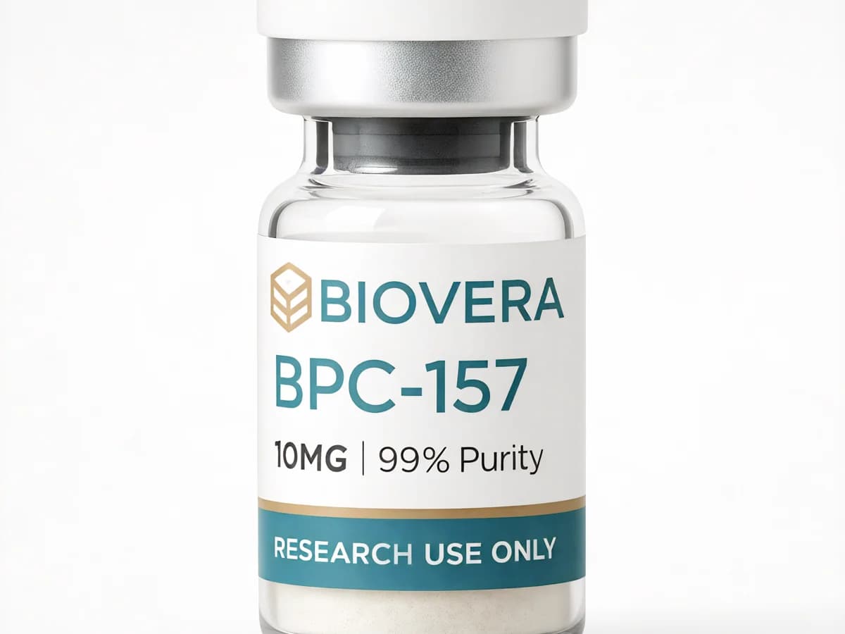 Biovera Research - BPC-157, 10mg research-grade peptide