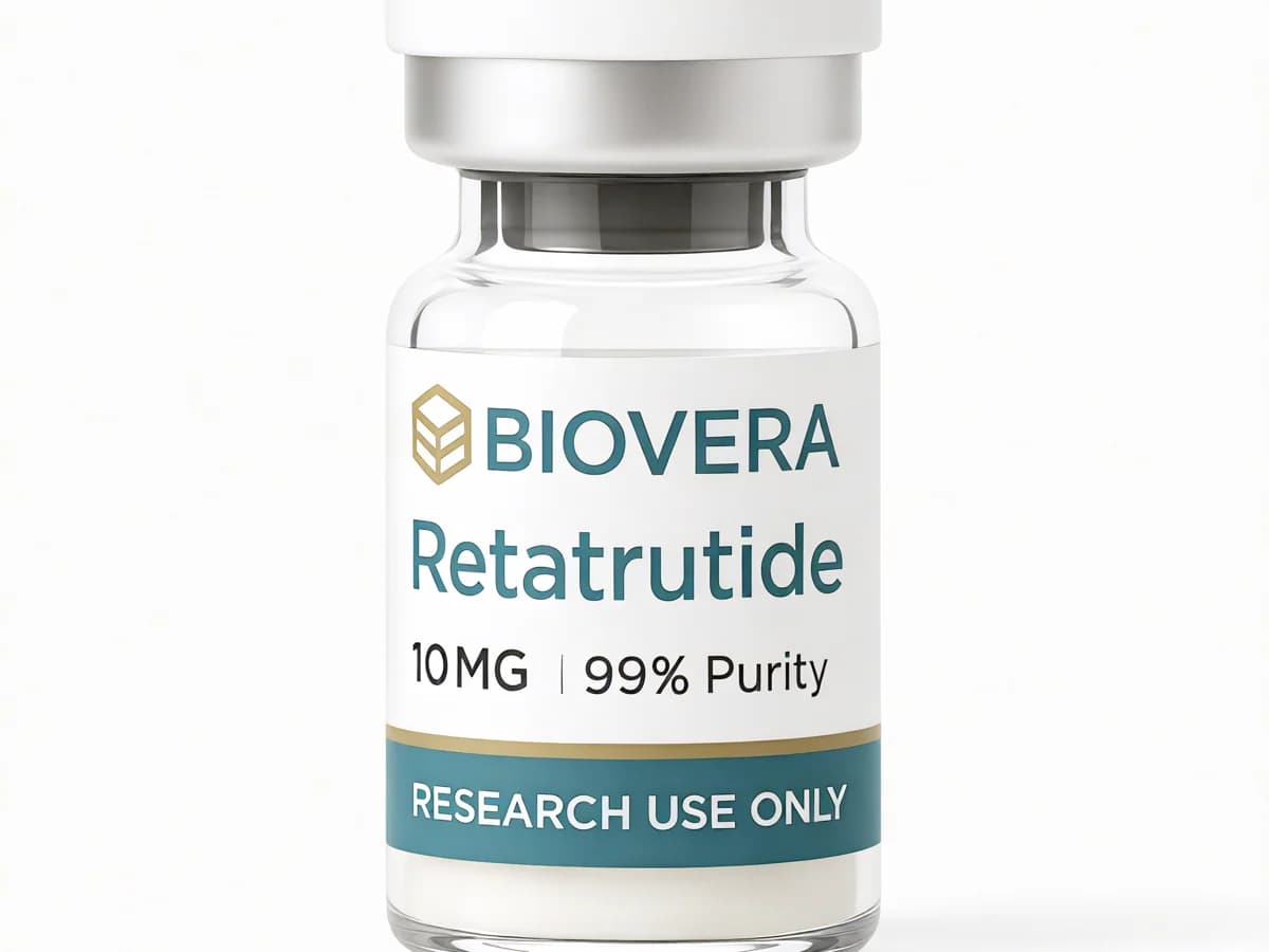 Biovera Research - Retatrutide, 10mg research-grade peptide