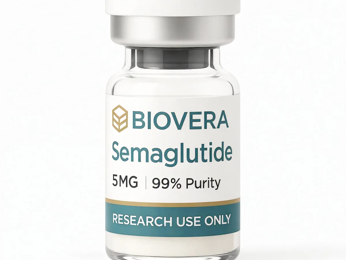 Biovera Research - Semaglutide, 5mg research-grade peptide